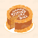 Fleur & Bill Wedding cake